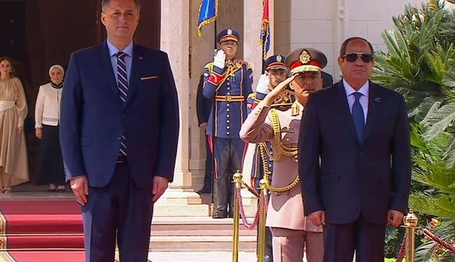 مباحثات بين السيسى ورئيس البوسنة والهرسك بقصر الاتحادية