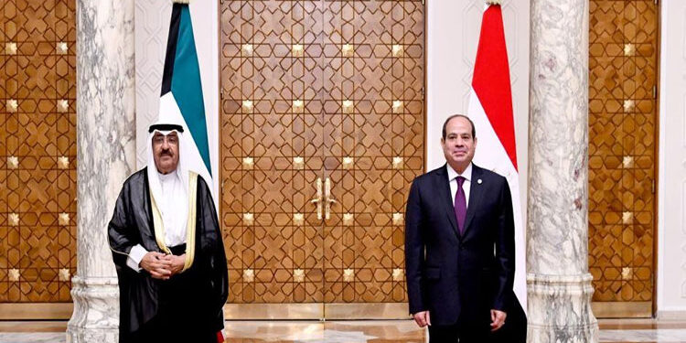 الرئيس السيسى وأمير الكويت يحذران من خطورة الممارسات الإسرائيلية