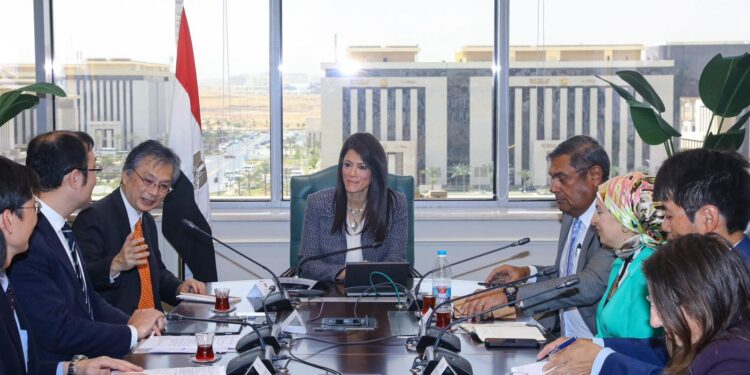 وزيرة التعاون تتابع مع السفير الياباني ومسئولي “الجايكا” مشروعات التعاون الإنمائي