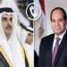 الرئيس السيسى يتلقى اتصالا هاتفيا من أمير قطر لبحث المستجدات فى قطاع غزة