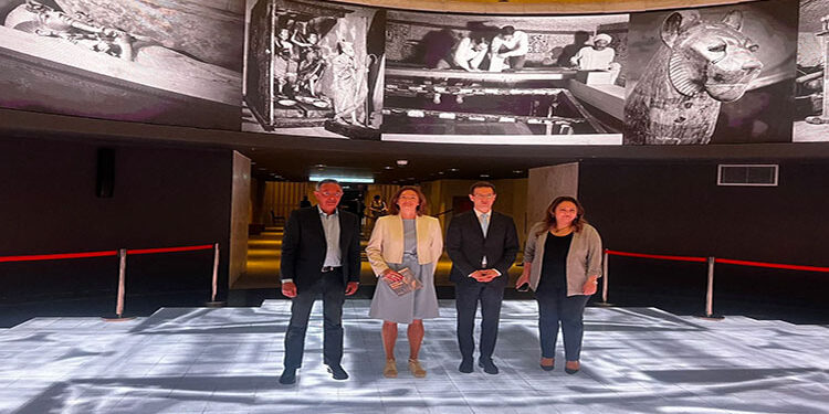 المتحف القومي للحضارة المصرية يستقبل وزيرة خارجية سلوفينيا