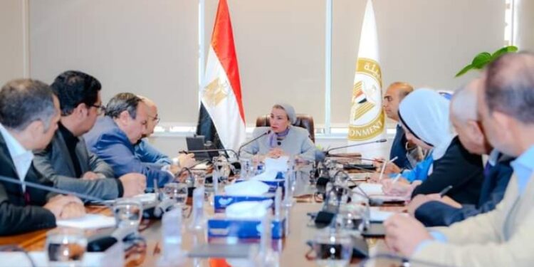 وزيرة البيئة تعقد اجتماع موسع مع ممثلو عدد من شركات الأسمنت لبحث فرص الاستثمار