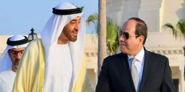 الرئيس السيسي يلتقي الشيخ محمد بن زايد رئيس دولة الإمارات الشقيقة