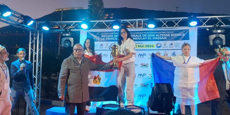 لاعبة النادي المصري للتجديف تحقق المركز الثاني في بطولة الشراع الدولية بأغادير