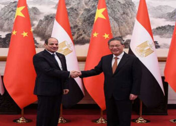 السيسي يلتقي رئيس مجلس الدولة الصيني