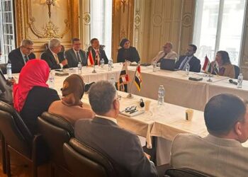 وزير التعليم العالى يجتمع بنخبة من العلماء والأساتذة المصريين بالجامعات البريطانية