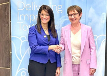 المشاط تُهنئ رئيسة البنك الأوروبي لإعادة الإعمار والتنمية على إعادة انتخابها لقيادة البنك