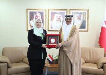 وزيرة التضامن تلتقي بنظيرها البحريني لبحث موضوعات ريادة الأعمال الاجتماعية وتبادل المنتجات التراثية