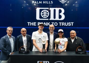 بحضور وزير الشباب والرياضة.. تتويج نوران جوهر ودييجو الياس بلقب بطولة “CIB” العالم للإسكواش برعاية بالم هيلز