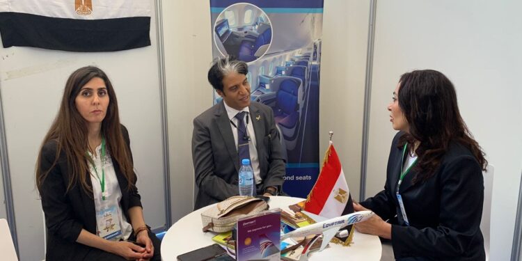 لأول مره.. مصر للطيران تشارك في المعرض الدولي للسياحة والسفر بالجزائر