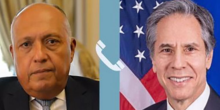 وزير الخارجية يتلقى اتصالاً من نظيره الأمريكي