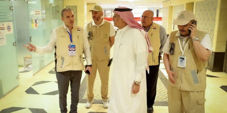عيادات بعثة الحج الطبية قدمت خدمات الكشف والعلاج لـ1062 حالة من الحجاج المصريين