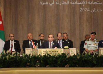 نص كلمة الرئيس السيسي في مؤتمر الاستجابة الإنسانية الطارئة في غزة