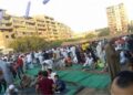 توافد المصلين إلى ساحات المساجد لأداء صلاة عيد الأضحى المبارك