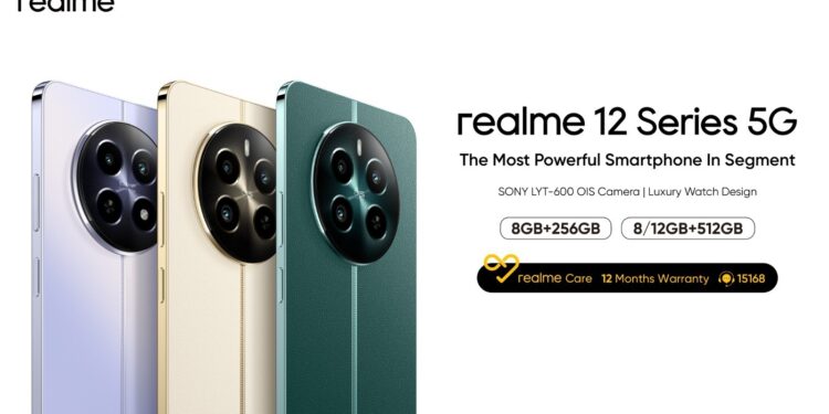 ريلمي تطلق Realme 12 5G بتصميم مستوحى من الساعات