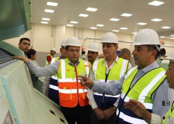 وزير قطاع الأعمال العام يتفقد الموقف التنفيذي للمصانع الجديدة بغزل المحلة