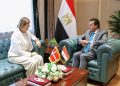 وزير الصحة والسكان يستقبل سفيرة الدنمارك ووفد شركة نوفونورديسك