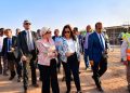 وزيرتا البيئة والتنمية المحلية تتفقدان مراحل انشاء البنية التحتية لمدينة المخلفات بالعاشر من رمضان