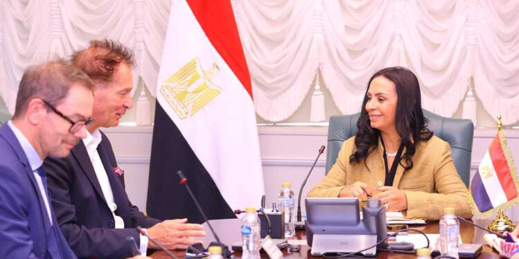 وزيرة التضامن تجتمع بوفد من وزارة التعاون الاقتصادي والتنمية الألمانية والوكالة الألمانية للتعاون الدولي