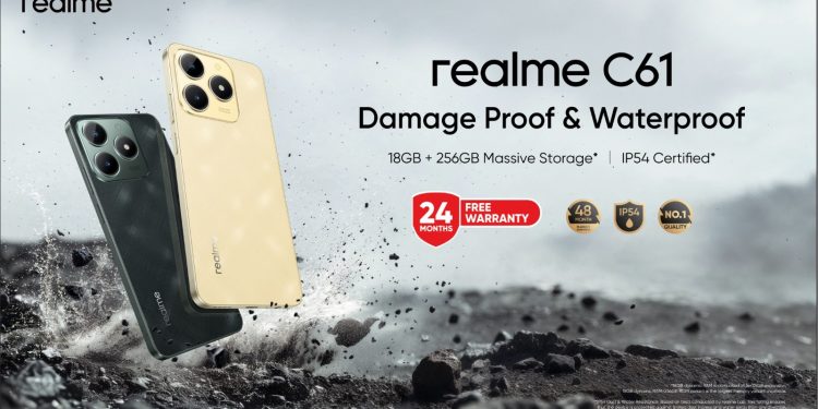 ريلمى تطلق realme C61 المقاوم للماء والصدمات