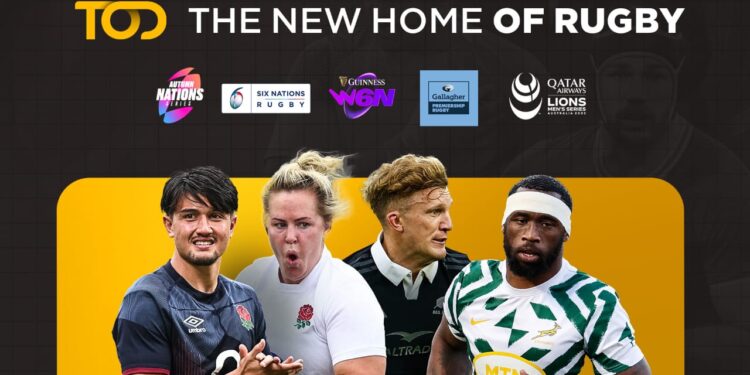 TOD تستحوذ على الحقوق الحصرية لإذاعة مباريات المسابقات الدولية الكبرى للرجبي