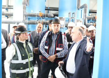 وزيرا قطاع الأعمال والبيئة يتفقدان مشروع معالجة مياه الصرف الصناعي والصحي بشركة النصر للأسمدة