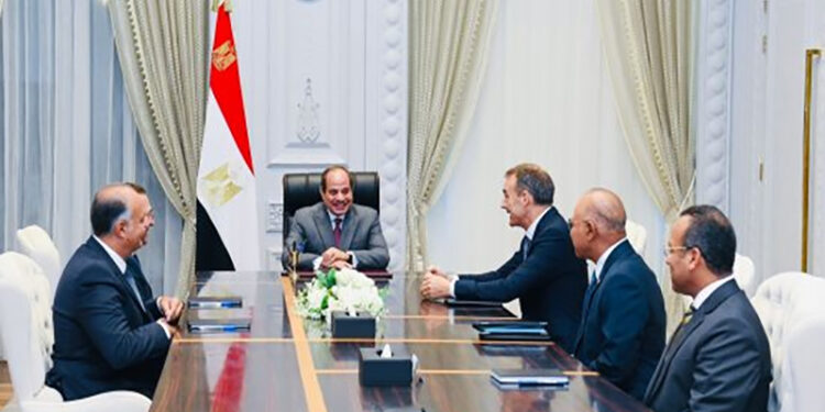 السيسي يستقبل الرئيس التنفيذي لشركة “بريتيش بيتروليوم”