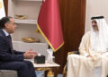 أمير دولة قطر يستقبل رئيس الوزراء