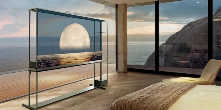 إل جي تطلق أول تلفزيون شفاف لاسلكي في العالم