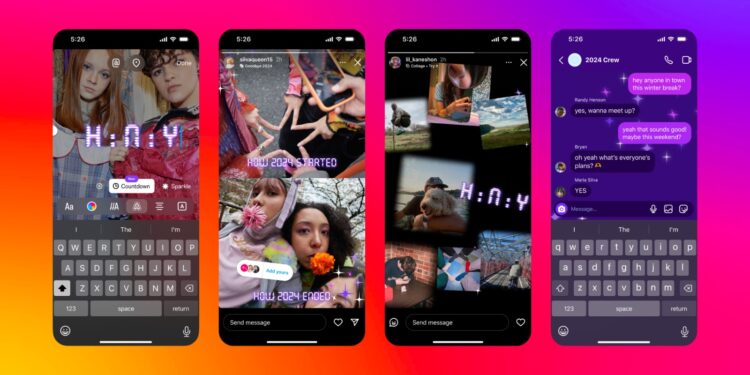 إنستجرام يُطلق خصائص جديدة احتفالًا بنهاية عام 2024!