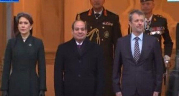 الرئيس السيسى يلتقى ملك الدنمارك فى مستهل زيارته إلى كوبنهاجن