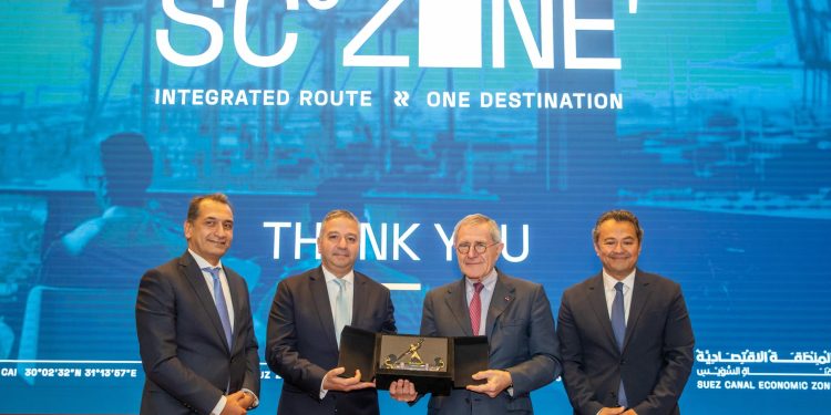 اقتصادية قناة السويس تستقبل مبعوث الرئيس الفرنسي لممر IMEC الاقتصادي