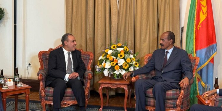 وزير الخارجية والهجرة ينقل رسالة شفهية من فخامة السيد رئيس الجمهورية إلى رئيس اريتريا