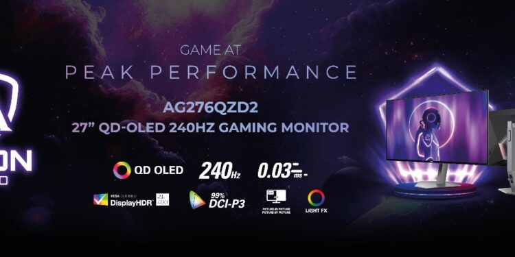 أصنع أسطورتك مع شاشات الألعاب الإلكترونية الجديدة “إيه أو سي” اَجون برو AG276QZD2 و AG456UCZD
