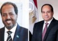 الرئيس السيسى يطمئن على نظيره الصومالى بعد المحاولة الآثمة لاستهداف موكبه بمقديشو