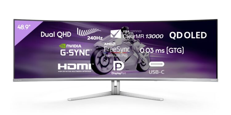 شاشات الألعاب الإلكترونية “فيليبس” Evnia QD OLED مزودة بمعدل تحديث 240 هرتز متاحة الاَن بالشرق الأوسط