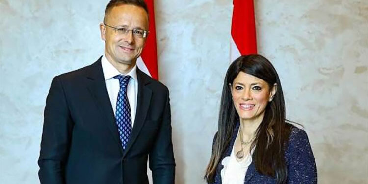 وزيرة التخطيط تعقد جلسة مباحثات موسعة مع وزير الخارجية والتجارة المجري