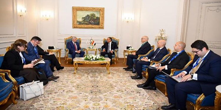 وزير الخارجية والهجرة يستقبل مدير المركز الدولي لتطوير سياسات الهجرة