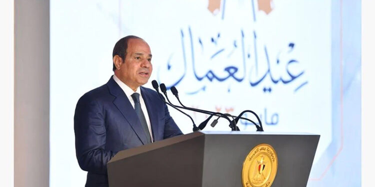 نص كلمة الرئيس السيسي في احتفالية عيد العمال