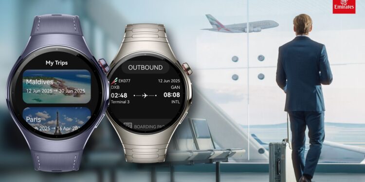 هواوي وطيران الإمارات تطلقان تطبيق الساعة الذكية (HarmonyOS 5)  في خطوة تفتح آفاقاً جديدة للسفر الذكي والسلس