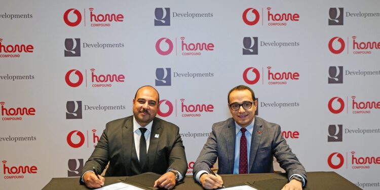 “ڤودافون مصر” و”كيو للتطوير العقاري” تتعاونان لتقديم حلول اتصالات ذكية لمشروعات “كيو هيلز” و”كيو نورث”