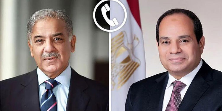 الرئيس السيسي يتلقى اتصال هاتفي من رئيس الوزراء الباكستاني