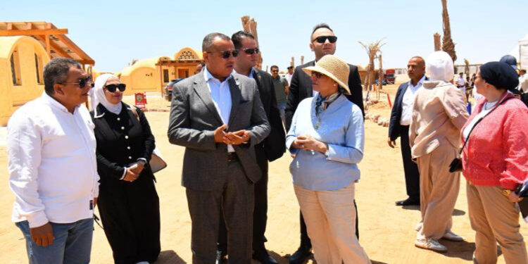 وزيرة البيئة ومحافظ جنوب سيناء يفتتحان مشروع تطوير قرية الغرقانة بمحمية نبق