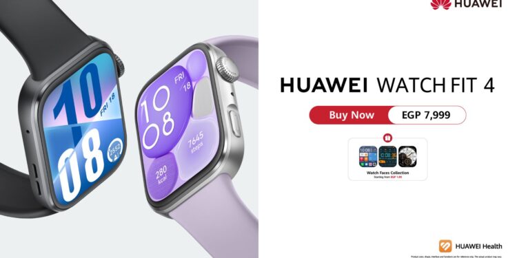 سلسلة4  HUAWEI WATCH FIT متاحة الان فى مصر بتصميم عصري وتقنيات ذكية