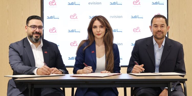 شراكة بين إي آند مصر و”شاهد” لتوفير المحتوى الترفيهي لعملائها