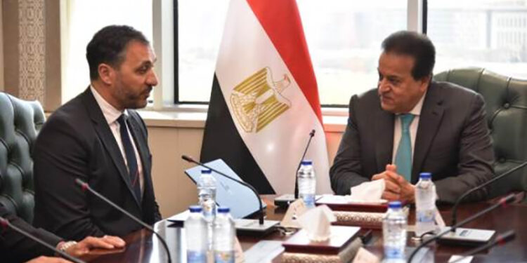 وزير الصحة والسكان يستقبل المدير التنفيذي لشركة “HP” لمنطقة الشرق الأوسط وأفريقيا