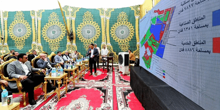 وزير الإسكان ومحافظ بني سويف يتابعان موقف المشروعات التنموية بمدينة بني سويف الجديدة