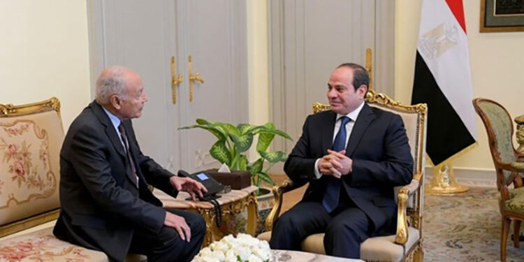 الرئيس السيسي يستقبل الأمين العام لجامعة الدول العربية