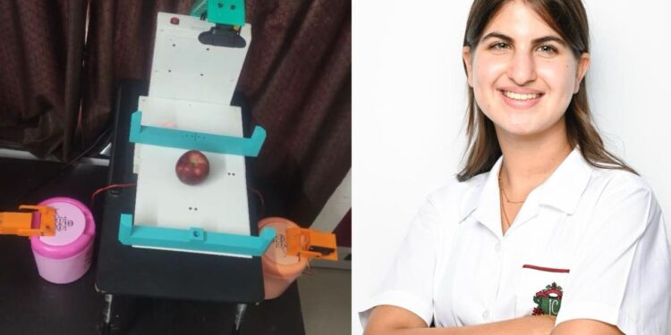 فتاه عربيه تبتكر جهاز ذكي يعمل بتقنيات   الذكاء الاصطناعي لفرز  النفايات تلقائياً