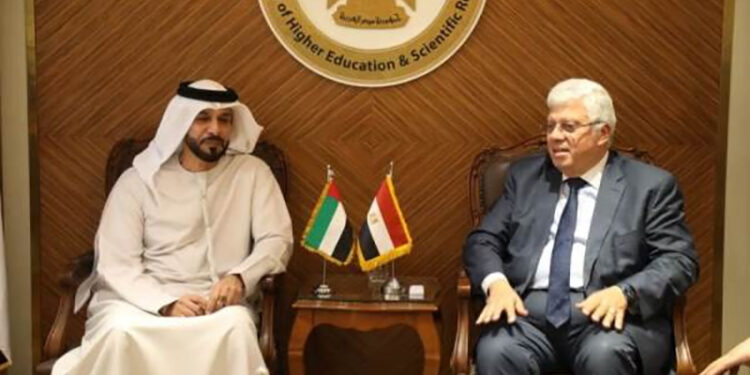 وزير التعليم العالي يبحث سبل تعزيز التعاون مع دولة الإمارات ويتابع الموقف التنفيذي لفرع جامعة الإسكندرية بأبوظبي